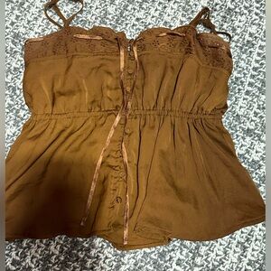 Satin  American eagle top